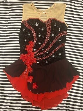 Custom Figure Skating Competion Dress girls 10-12